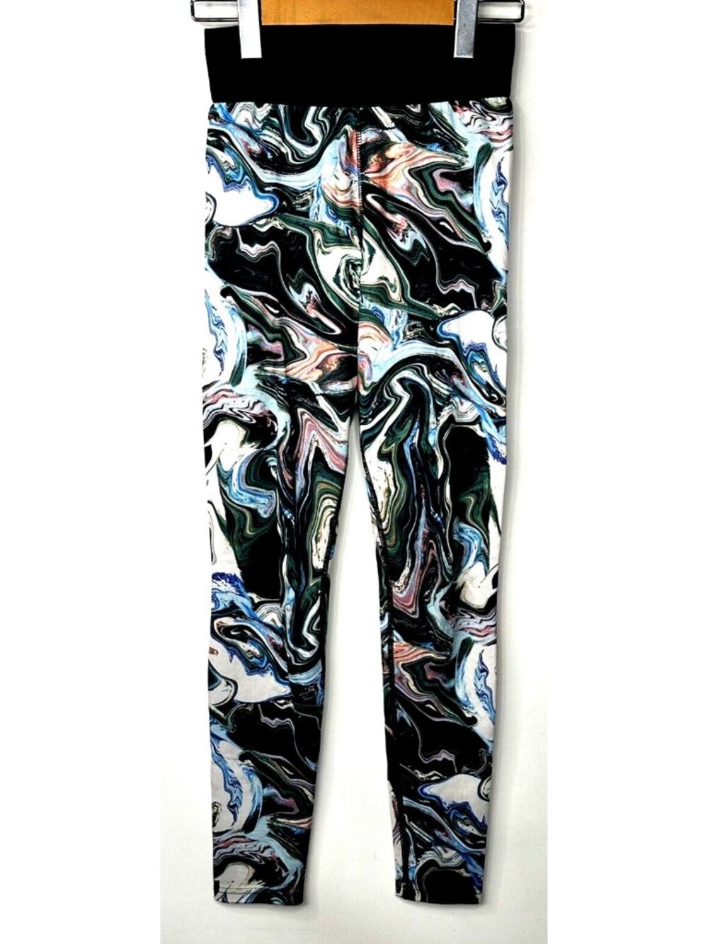 Nike Compression Leggings Womens XS Marble Swirl Multicolor Running Yoga Pants